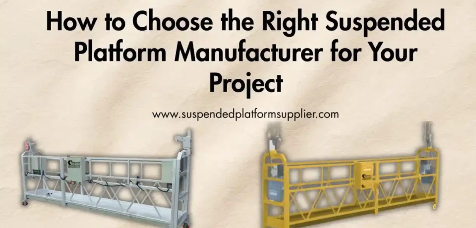 Suspended Platform Manufacturer